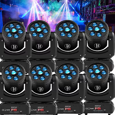 150W Moving Head Stage Light 7LED Bee Eye DMX Gobo Beam RGBW DJ Bar Disco Party • $11.43