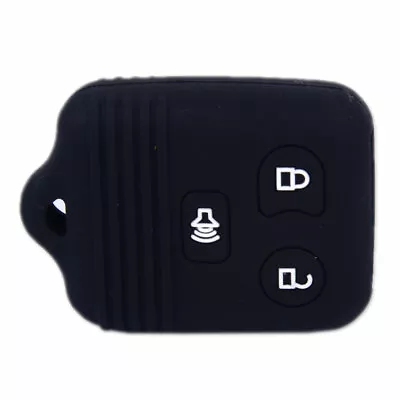 Black 3 Button Silicone Remote Key Case Cover Fit For Ford Mercury Lincoln Mazda • $7.58