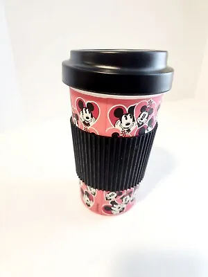 Mickey & Minnie Mouse Disney Reusable Mug Bamboo Travel Tumbler Holiday Gift • $12.68