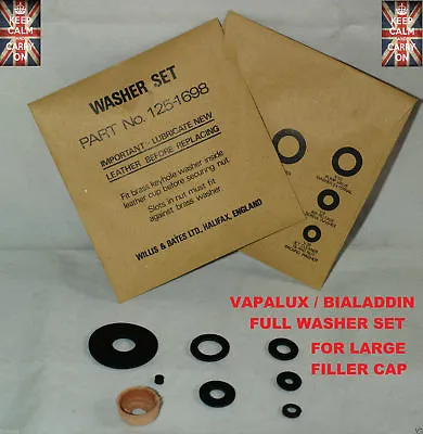 Vapalux Lamp Washer Kit Bialaddin Lamp Washer Kit Filler Cap Washers • $7.50