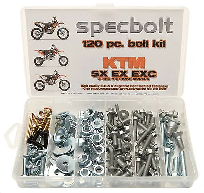 Bolt Kit For KTM SX EX EXC XC 50 65 85 105 150 125 250 300 450 520 525 530 • $39.99