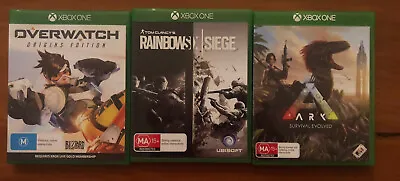 $30 • Buy Xbox One Game Bundle: Rainbow Six Siege, Overwatch, Ark Survival Evolved