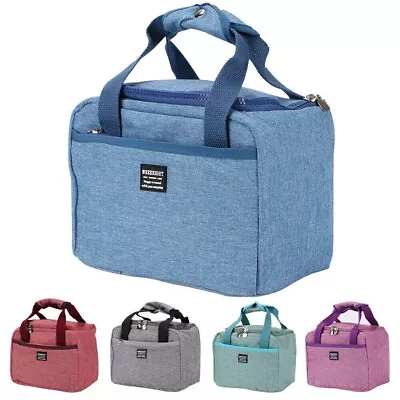 Thermal Insulated Lunch Bag Cool Bag Picnic Adult Kids Lunch Box Food Storage • £6.99