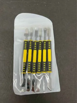 Metal Crowbar 6 Piece/Set Small Metal Spudger Pry Opening Repair Tools Kit Lapto • $14.39