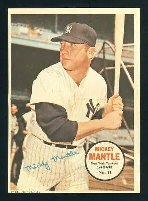 1967 1968 O-pee-chee Poster #11 Mickey Mantle Pack Fresh Rare Reasonably Priced • $1500
