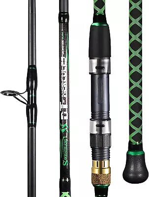 Saltwater Surf Spinning Fishing Rod Carbon Travel Beach 2-Pieces 9'/10'/11'/12' • $144.99