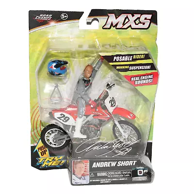 Andrew Short MXS - RARE - Jakks Dirt Bike Toy Motocross Honda 2010 NEW Works!! • $89.95