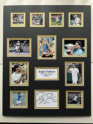 £149.99 • Buy Tennis Roger Federer Signed Large 20” X 16” Double Mounted Display
