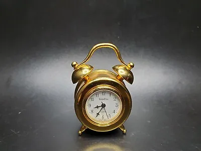 GianPini Vintage Miniature Quartz Bell Clock Desk Clock • $11.95