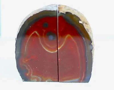 £35 • Buy Heavy Natural Agate Stone Bookend Polished Cut