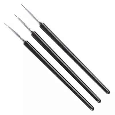 3PCS Nail Art Liner Brushes Gel Painting Acrylic Nail Design For Nail Painting • $14.08