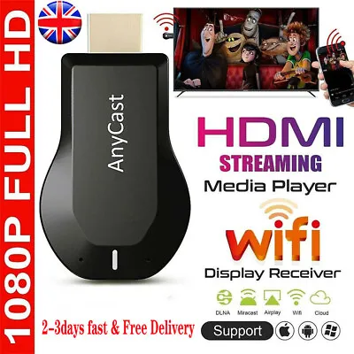 USB Anycast 1080P Smart Media Player TV Stick Google Dongle Mira Cast Mac • £8.99