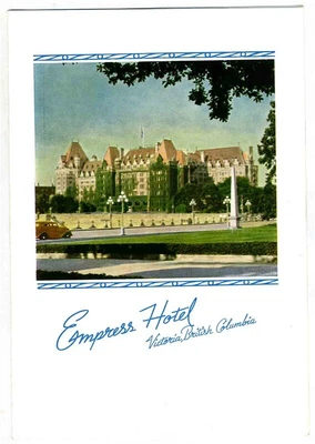 $75.03 • Buy 1939 Canadian Pacific Railroad Dining Car Service Menu Empress Hotel Vancouver