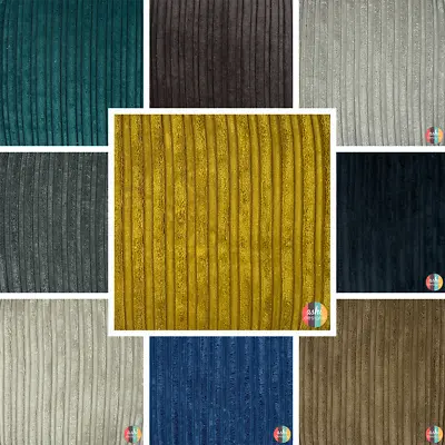 £0.99 • Buy Jumbo Cord Upholstery Fabric Material Soft Feel Craft Curtain Cushion Throw