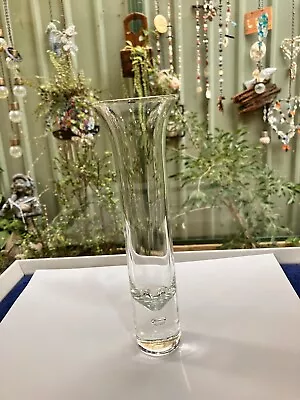 CROWN CORNING VASE GLASS Tall Bud 20cm.  Made In AUSTRALIA. Excellent Condition • $14