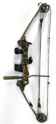 Vintage MARTIN Jaguar Camo RH Compound Bow With Wooden Insert - Needs New Cables • $69.99