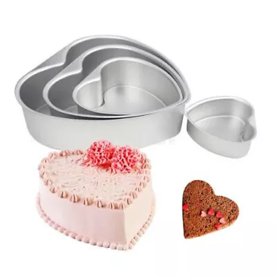 1PC Creative Bread Pan Cheesecake Heart Shaped Baking Tin Heart Cake Mold Pan • $14.99