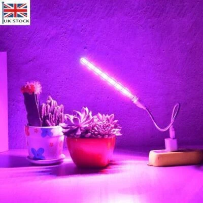 £5.39 • Buy UK 1-4X Mini USB Portable Led Grow Light Lamp For Indoor Hydroponic Plant Flower
