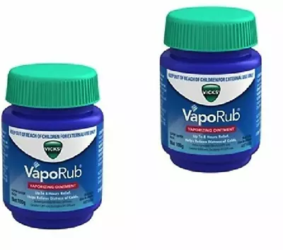 2 X 50 Gms  Vicks VapoRub Vapour Rub Congestion Relief  Menthol Eucalyptus • $13.50