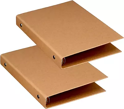 Yemiany A5 Kraft Folder A5 Ring Binder Refillable A5 Ring Binder 6 Rings For ... • $18.51