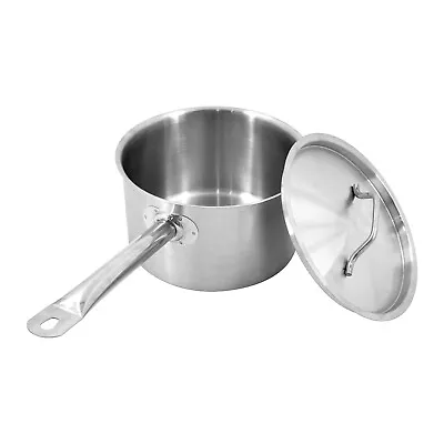 £39.90 • Buy 3L/5L/8L Stainless Steel Saucepan Stock Pot Small Cater Cooking Stew With Lids