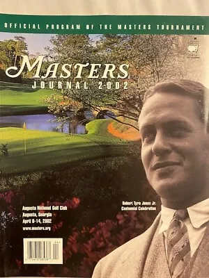 TIGER WOODS Master Journal 2002 OFFICIAL PROGRAM Augusta BOB JONES Palmer HOGAN • £9.64