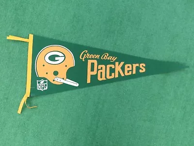 GREEN BAY PACKERS Vintage 1960s PENNANT 1 BAR HELMET Team NFL CLASSIC RARE • $59.99