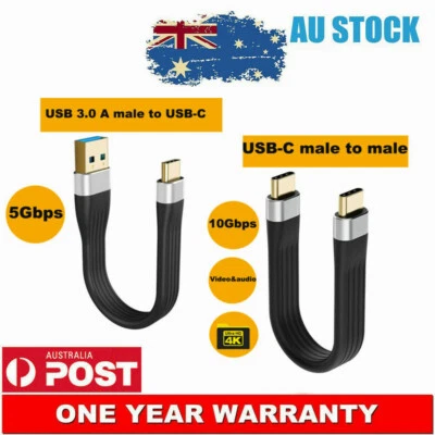 $6.99 • Buy Short USB-C Cable USB 3.1 Type C Fast Charging Cable USB C Data 4K Video Cable