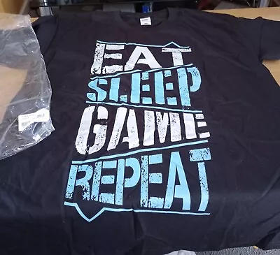 Mens T Shirt Eat Sleep Game Repeat  • £8