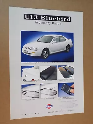 C1994 Nissan U13 Bluebird Original Australian Single Page Accessories Brochure • $16.90