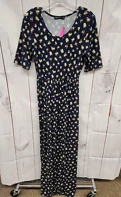 Mikarose Women's Size M Navy Floral Dress • $22.99