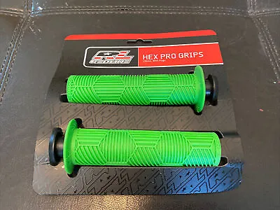 Redline Hex Pro 130mm BMX Grips With Plugs Green • $13.35