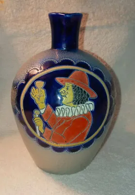 Vintage Reinhold Merkelbach Salt Glaze Pitcher Gentleman Giving Toast Germany • $10.99