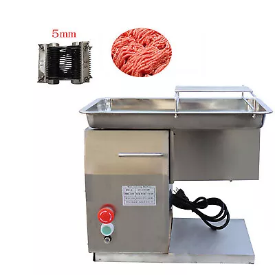 Electric QX Commercial Meat Cutting Machine 5mm Blade 110V 550W 250kg/h Output • $759.05