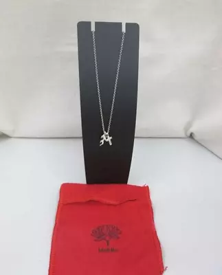 Me & Ro Silver Necklace Silver Chain  3 Tiny Motifs Cross Heart Flame Used • $113