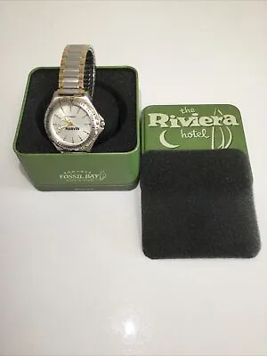 Rare Vintage Fossil Marvin  The Riviera Hotel  Man's Wrist Watch -with Box • $49