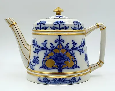 Antique James MacIntyre/William Moorcroft  Aurelian Blue & Gilded Teapot - Rare • £145