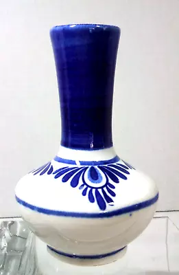 Mayan Guatemala Floral Type Design Ceramic Stoneware 6  Vase • $9.89