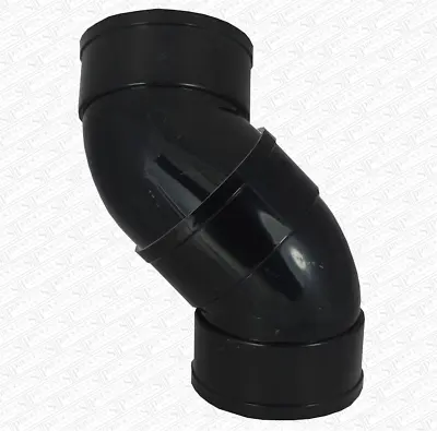 £13.89 • Buy Solvent 110mm Soil Pipe Offset Bends 45° SWAN NECK - Black Glued 4  ABS Vent
