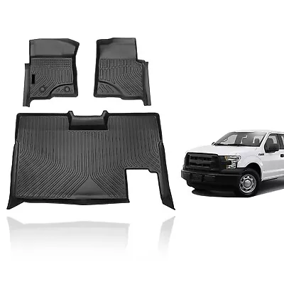 For 2009-2014 Ford F-150 SuperCrew Cab Floor Mats 3D TPE All Weather Floor Liner • $109