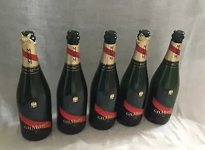 Empty GH MUMM Champagne Bottles X 5 Lights Display Wedding  Craft Etc • £10