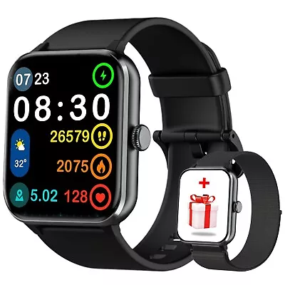 Smart Watch Men Women Waterproof Heart Rate Bluetooth For IOS Android Samsung • $29.99