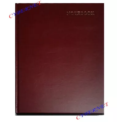 £4.49 • Buy A4 A5 LEATHERETTE Hardback Notebook Lined Journal Planner Book Writing 6 COLOURS