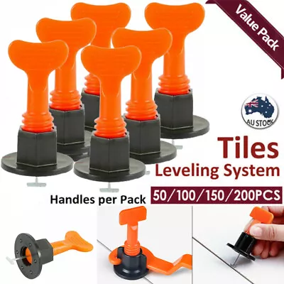 50/300 Tile Leveling System Clips Levelling Spacer Tiling Tool Floor Wall Wrench • $17.99