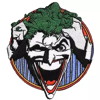 Official DC Comics Batman Dark Knight  Joker Lauhging Iron On Applique Patch • $10.99