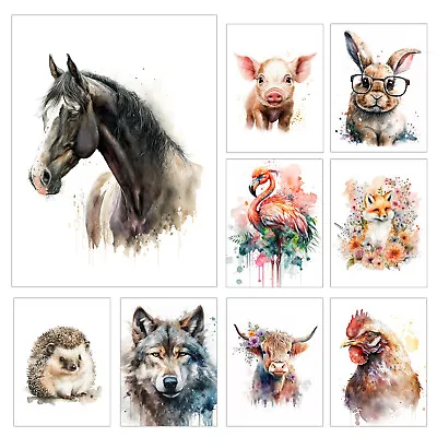 Animal Wall Art Metal Print Plaque Sign Prints Signs Home Décor Gift M160 • £5.95