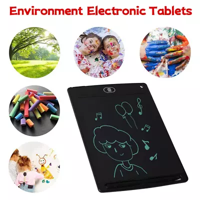 8.5  10  12  LCD Writing Tablet Drawing Board Colorful Doodle Handwriting Pad AU • $7.53