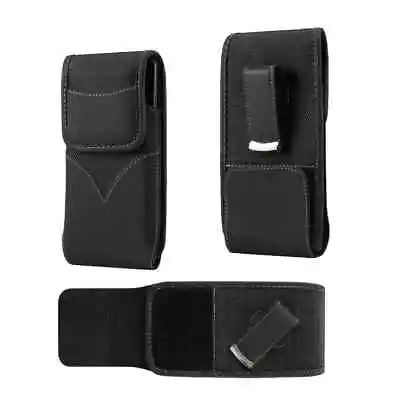 For LG Optimus 3D Max P720 Nylon Belt Holster With Swivel Metal Clip • £31.14