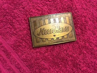 Moorman Feeds Belt Buckle Cowboy Rancher Livestock Pig Show Cattle Promo • $5