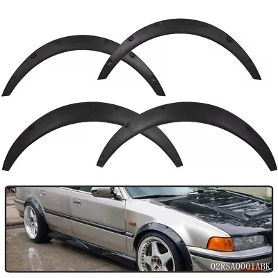 4Pcs Universal Fender Flares Extra Wide Body Flexible Car Wheel Arches • $28.92